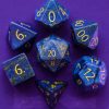 Dice Metallic Dice Co: Poly 7 Set Stone