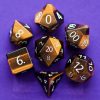Dice Metallic Dice Co: Poly 7 Set Stone