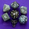 Dice Metallic Dice Co: Poly 7 Set Stone