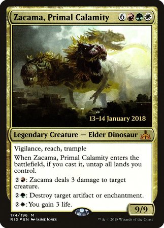 Zacama, Primal Calamity [Rivals of Ixalan Promos]