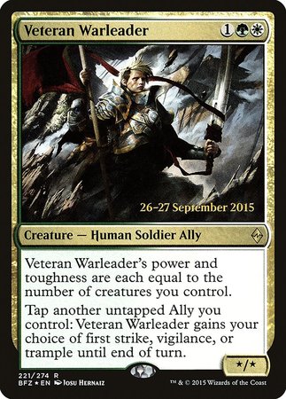 Veteran Warleader [Battle for Zendikar Promos]