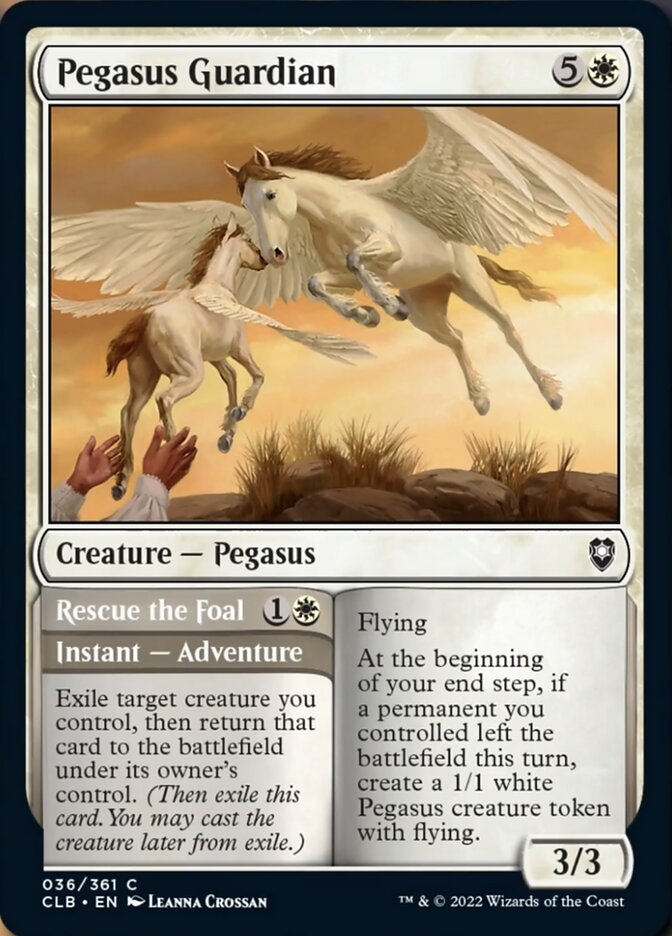 Pegasus Guardian // Rescue the Foal [Commander Legends: Battle for Baldur's Gate]