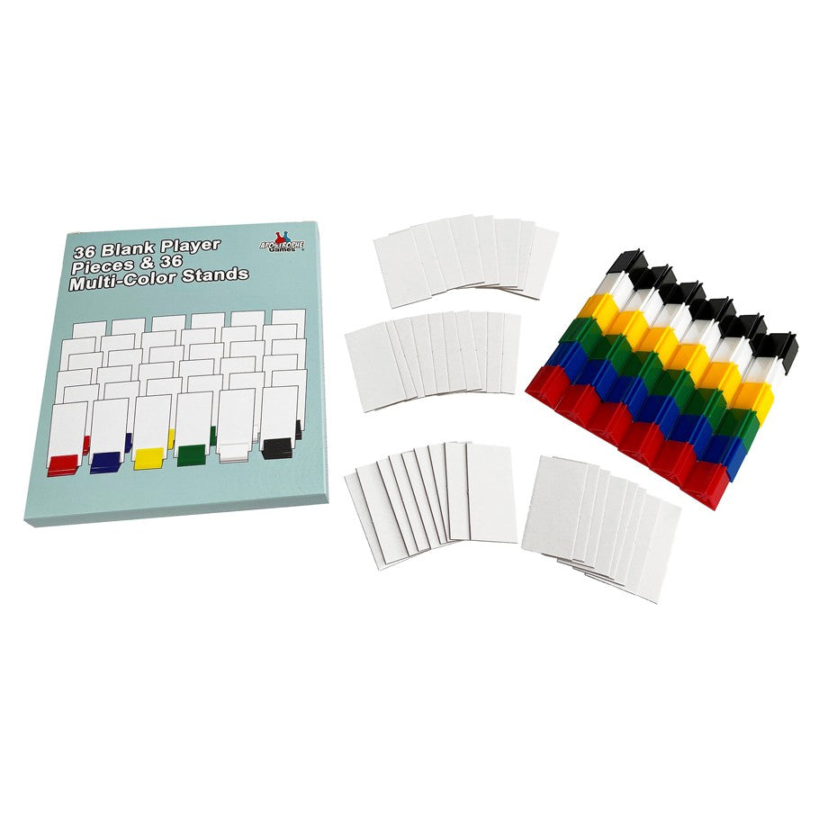Game Bits AGP: Blank: Player Pieces & Stands (36)