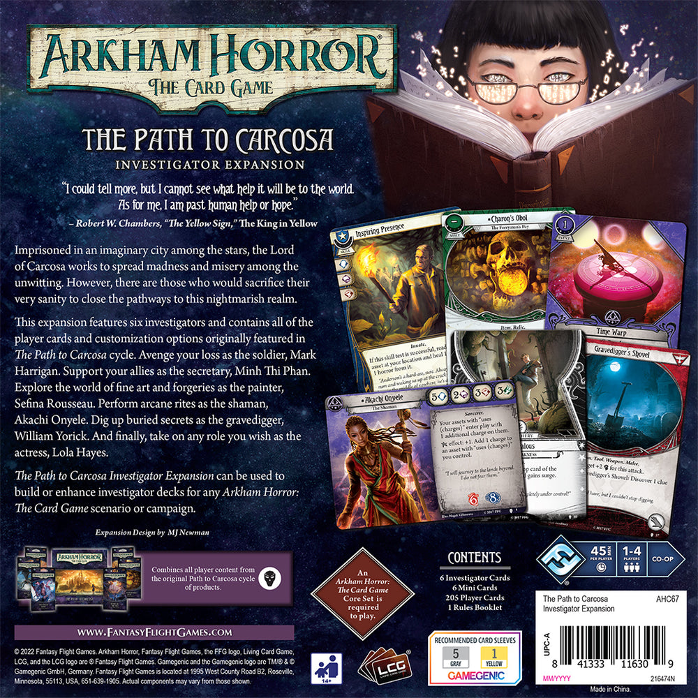 Arkham Horror LCG: 02 The Path to Carcosa Investigator Expansion