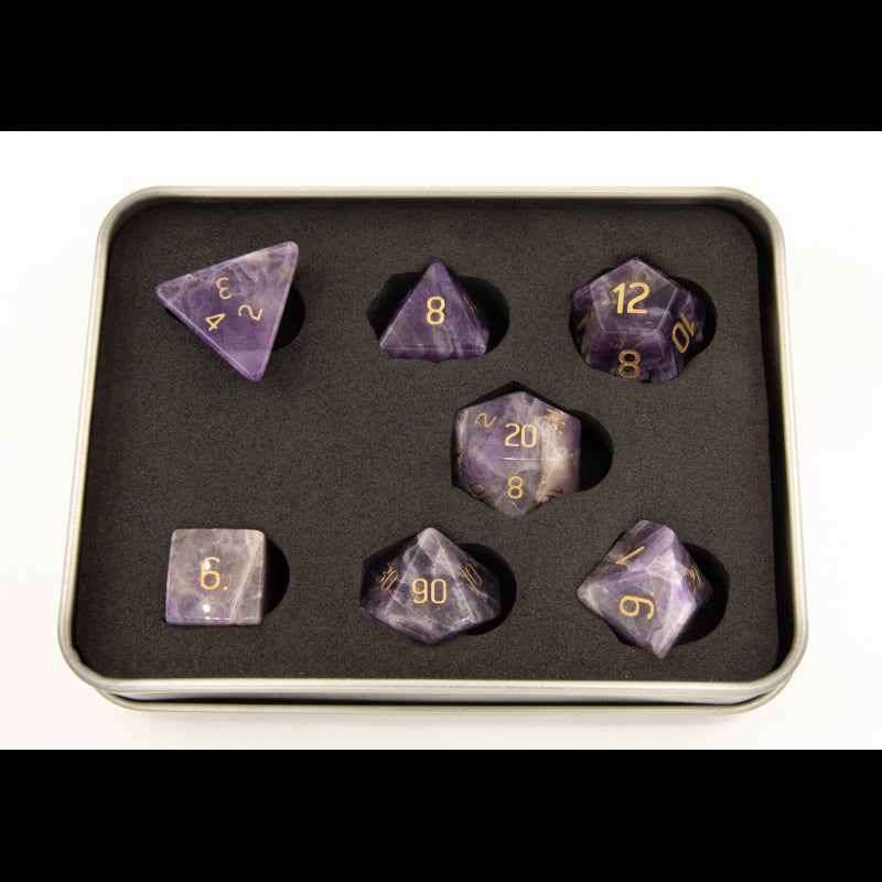 Dice Critical Hit: Poly 7 Set Gemstone