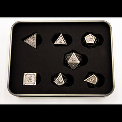 Dice Critical Hit: Poly 7 Set Metal