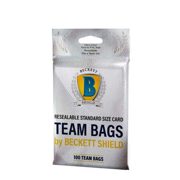 Card Sleeves Beckett Shield: Team Bags - Resealable (100)