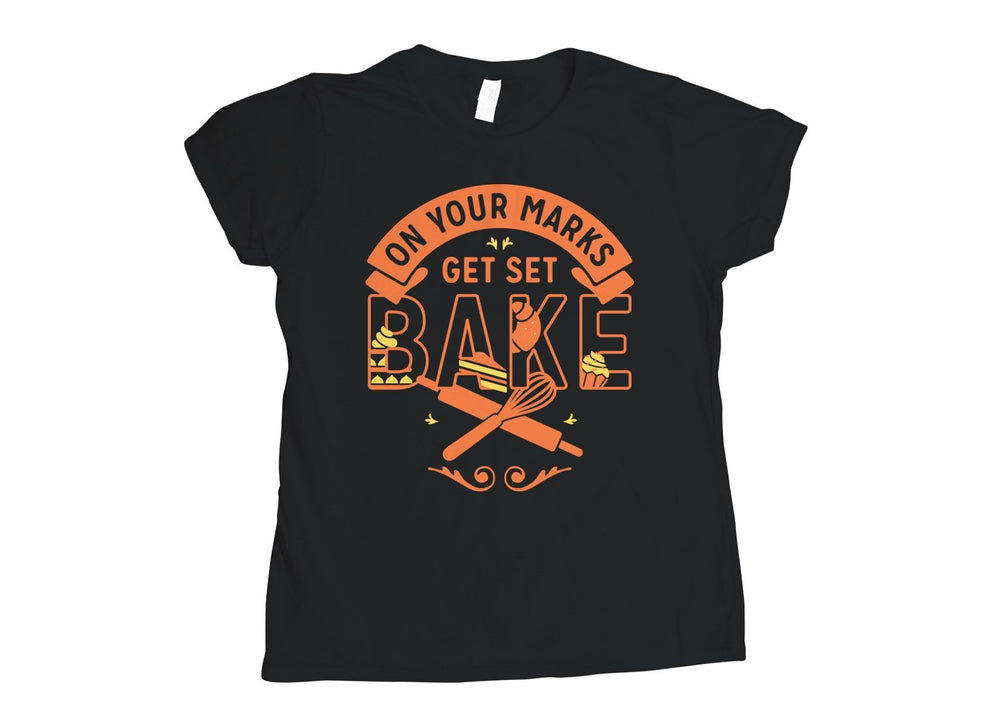 T-Shirt Snorgtees Ladies T: On Your Marks Get Set Bake