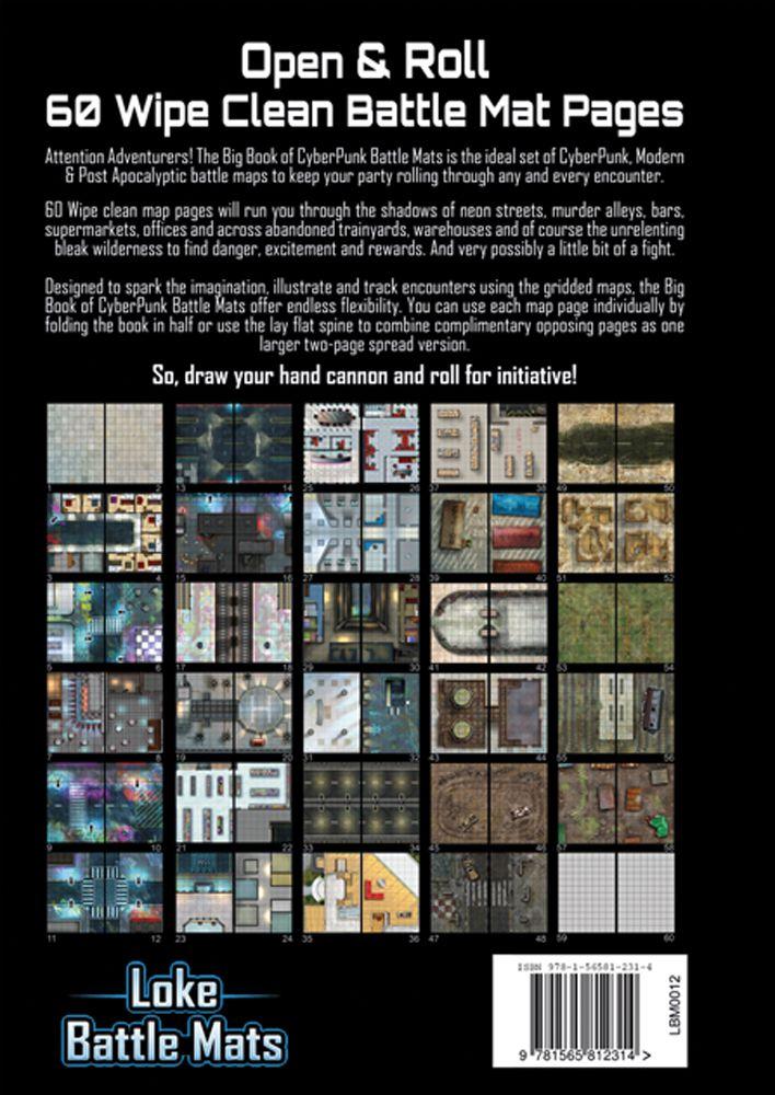 Battlemat Loke: Big Book of Cyberpunk Battle Mats
