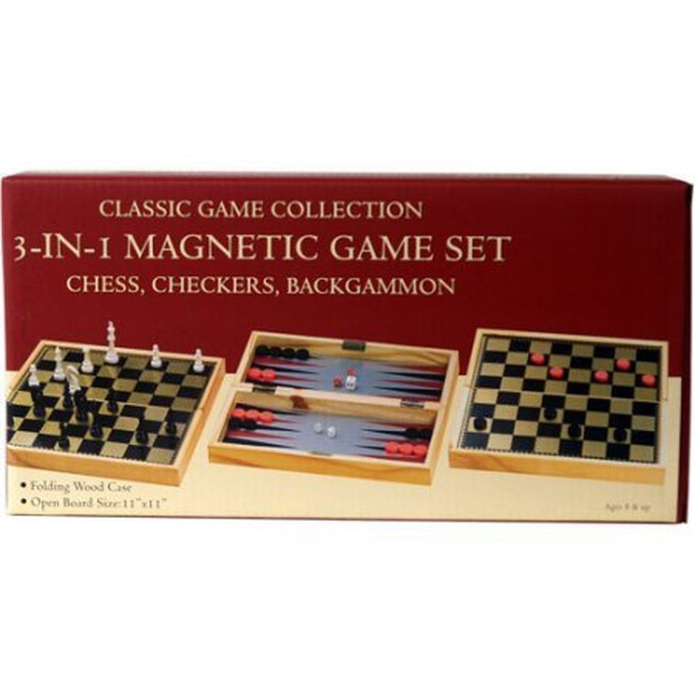 3-in-1 Classic Games Combo - Wooden