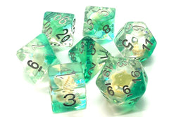 Dice Old School Dice: Poly 7 Set Infused Beach Party