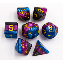 Dice Critical Hit: Poly 7 Set Multi-layer