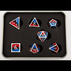 Dice Critical Hit: Poly 7 Set Metal