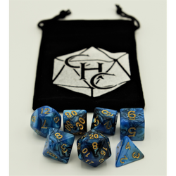 Dice Critical Hit: Poly 7 Set Fusion