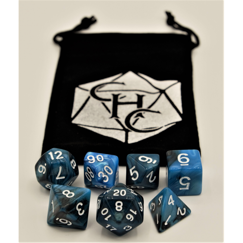 Dice Critical Hit: Poly 7 Set Fusion