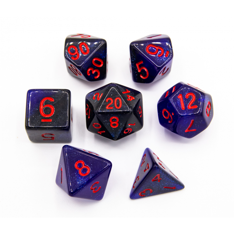 Dice Critical Hit: Poly 7 Set Galaxy