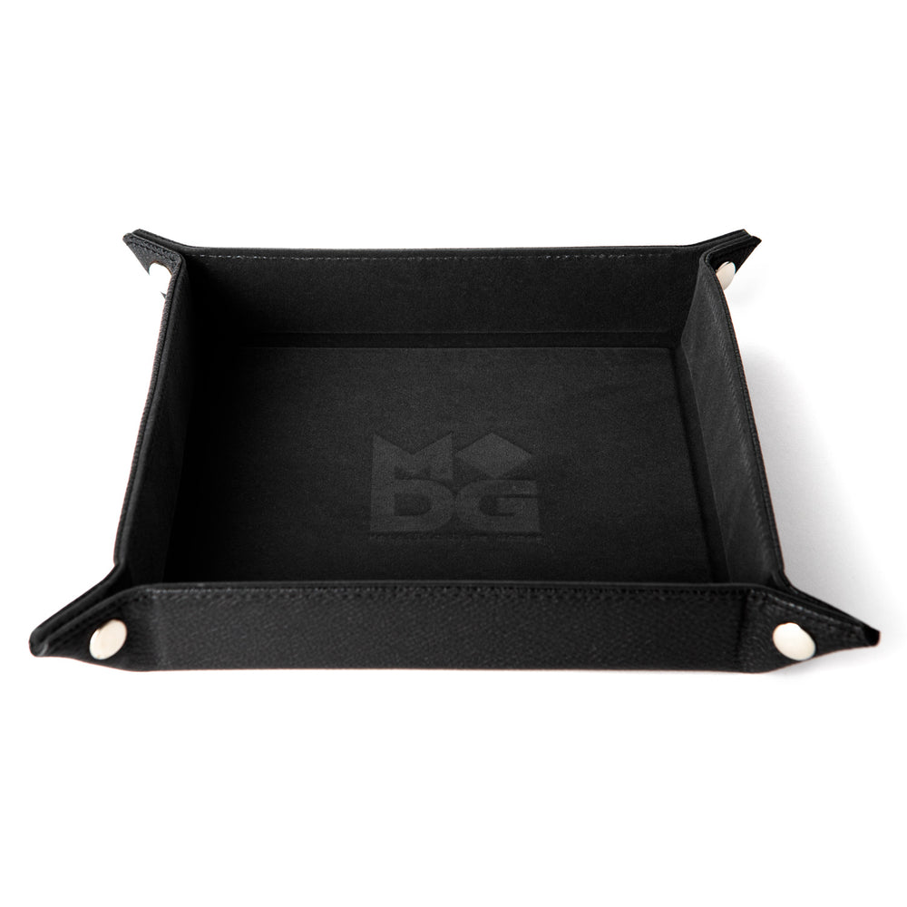 Dice Tray Fanroll: Fold Up Velvet w/Leather Backing