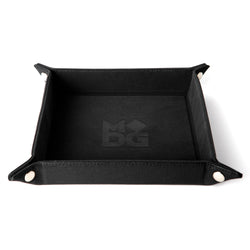 Dice Tray Fanroll: Fold Up Velvet w/Leather Backing