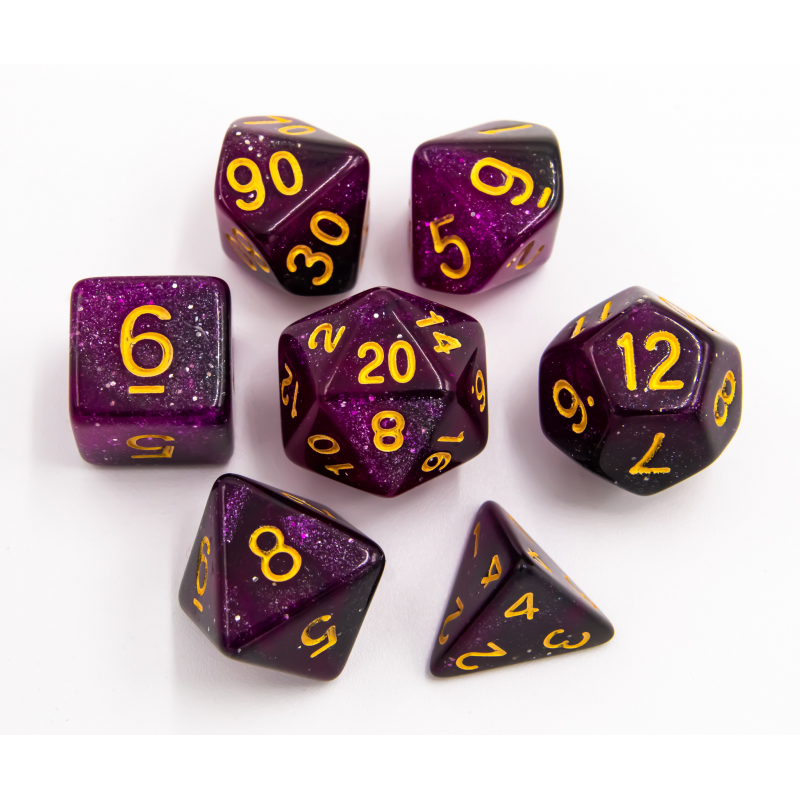 Dice Critical Hit: Poly 7 Set Galaxy