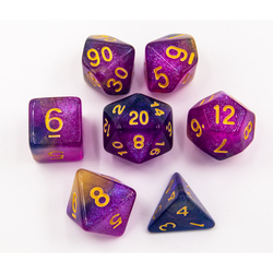 Dice Critical Hit: Poly 7 Set Shimmering Galaxy