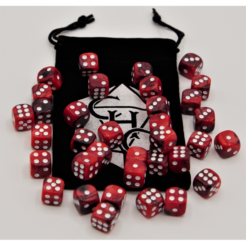 Dice Critical Hit: D06 12mm set of 36 Fusion