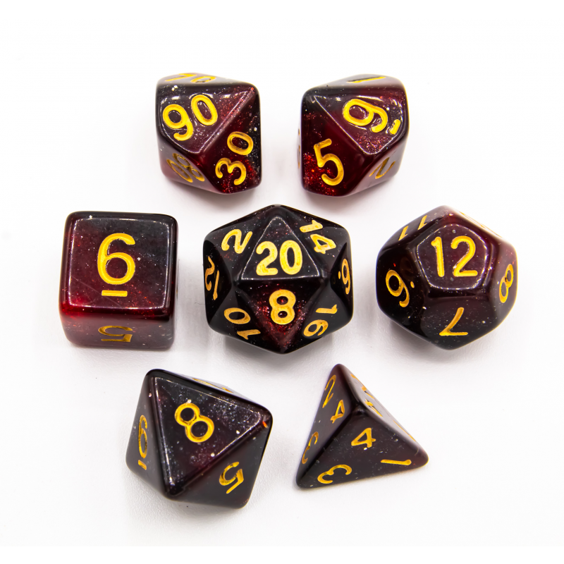 Dice Critical Hit: Poly 7 Set Galaxy