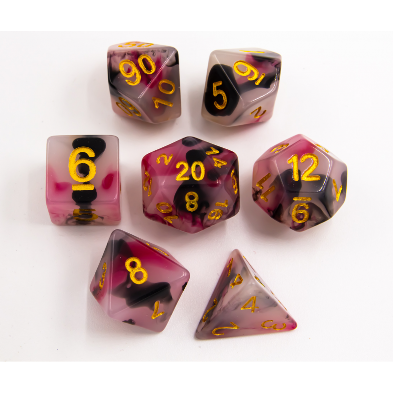 Dice Critical Hit: Poly 7 Set Jade Fusion