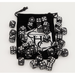 Dice Critical Hit: D06 12mm set of 36 Opaque