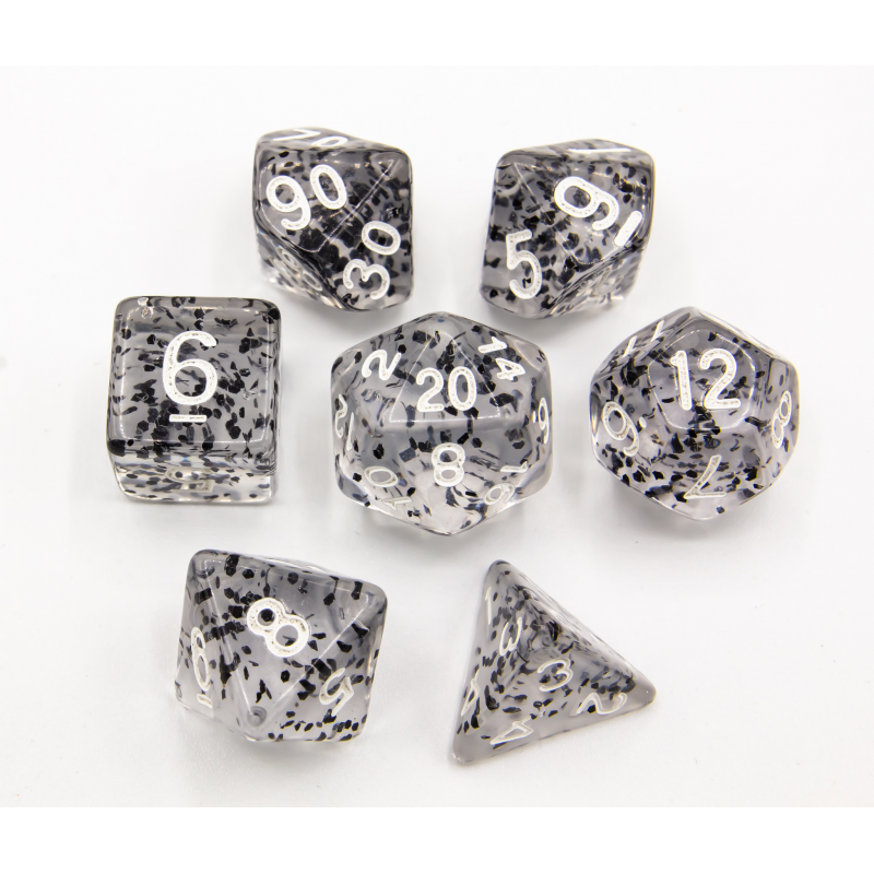 Dice Critical Hit: Poly 7 Set Glitter
