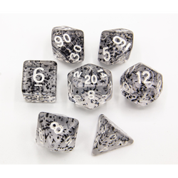 Dice Critical Hit: Poly 7 Set Glitter