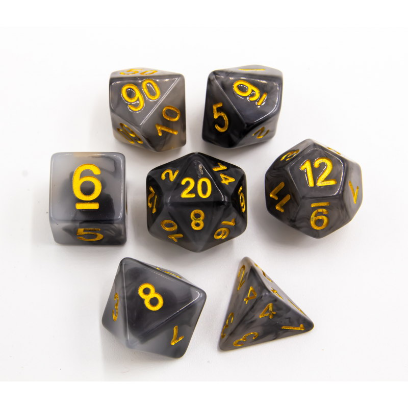 Dice Critical Hit: Poly 7 Set Jade