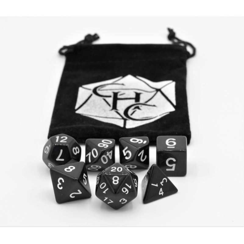 Dice Critical Hit: Poly 7 Set Opaque