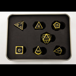 Dice Critical Hit: Poly 7 Set Metal