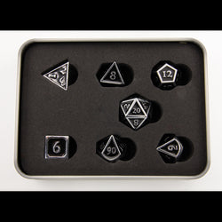 Dice Critical Hit: Poly 7 Set Metal