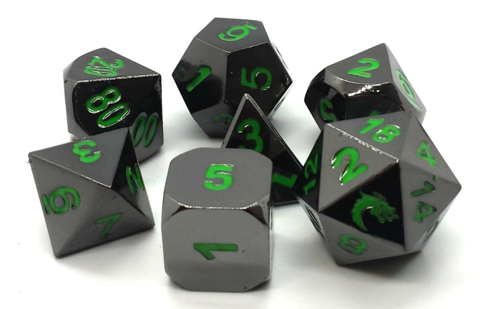 Dice Old School Dice: Poly 7 Set Metal Halfling