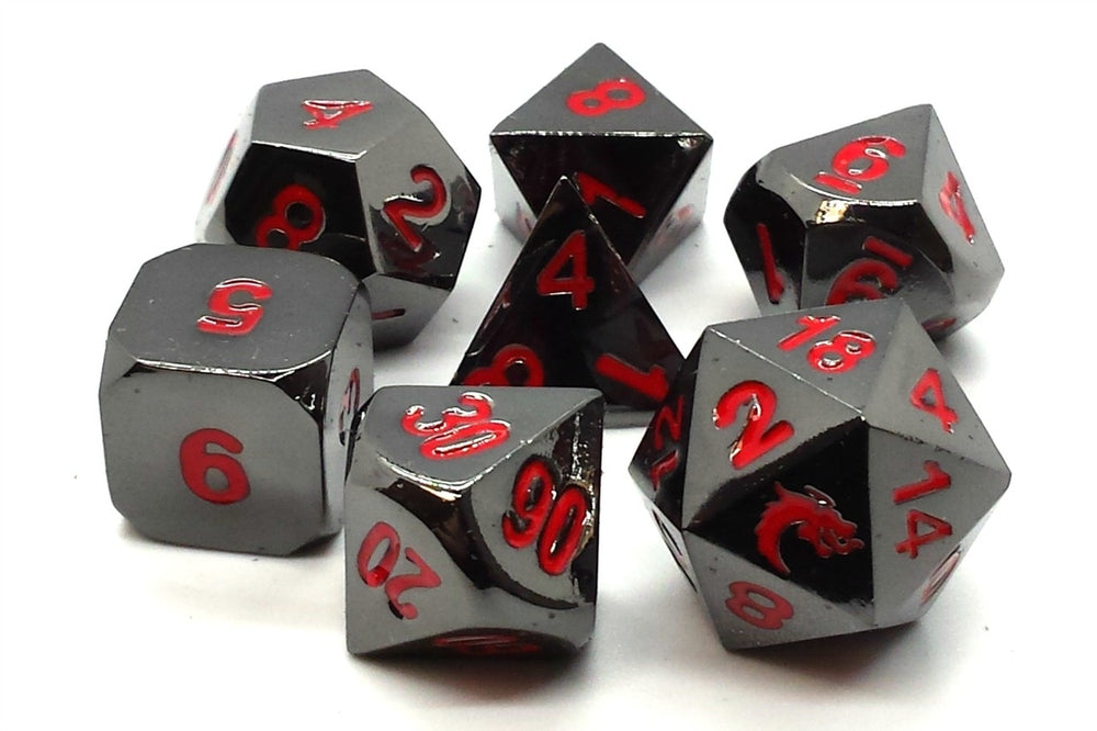 Dice Old School Dice: Poly 7 Set Metal Halfling