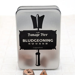 Dice GYLD: Bludgeoning Damage Metal (7)