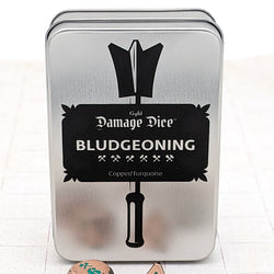 Dice GYLD: Bludgeoning Damage Metal (7)