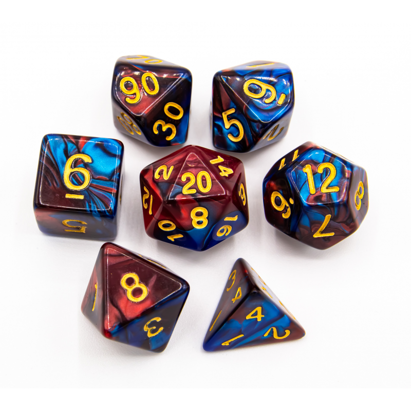 Dice Critical Hit: Poly 7 Set Fusion