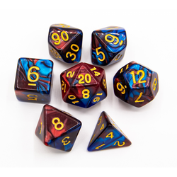 Dice Critical Hit: Poly 7 Set Fusion