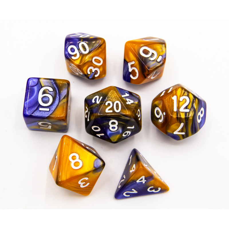 Dice Critical Hit: Poly 7 Set Fusion