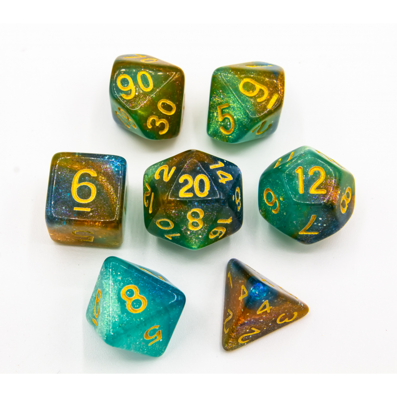 Dice Critical Hit: Poly 7 Set Galaxy