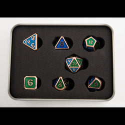 Dice Critical Hit: Poly 7 Set Metal