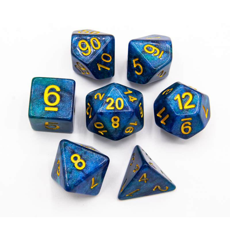 Dice Critical Hit: Poly 7 Set Galaxy