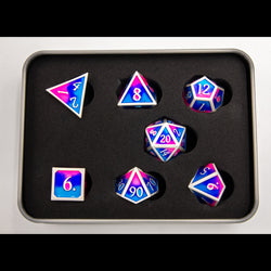 Dice Critical Hit: Poly 7 Set Metal