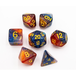 Dice Critical Hit: Poly 7 Set Galaxy
