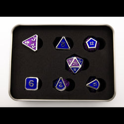 Dice Critical Hit: Poly 7 Set Metal