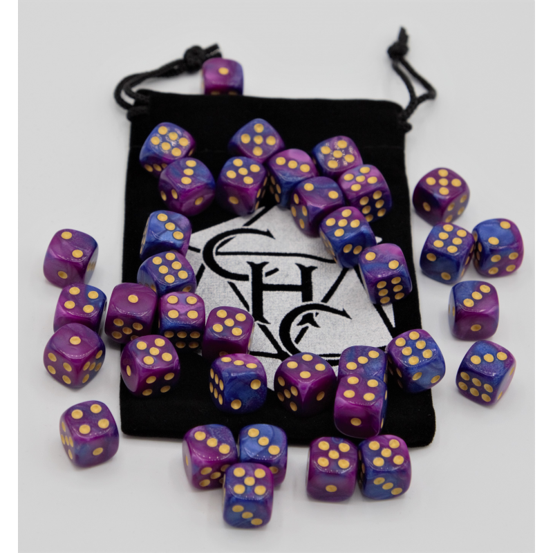 Dice Critical Hit: D06 12mm set of 36 Fusion