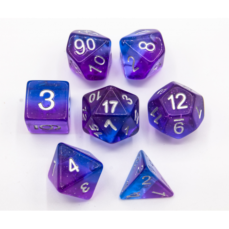 Dice Critical Hit: Poly 7 Set Aurora
