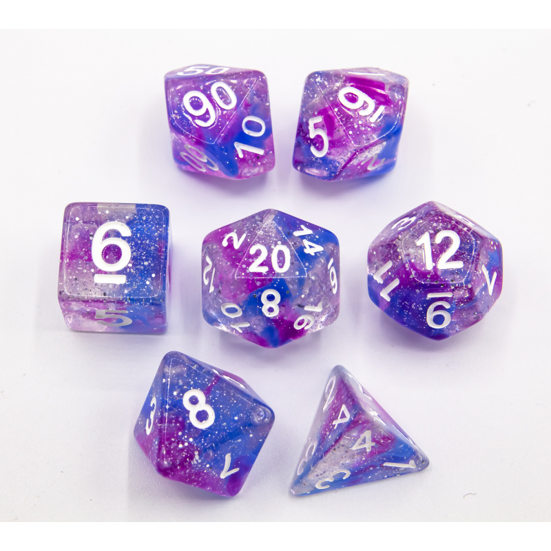 Dice Critical Hit: Poly 7 Set Galaxy